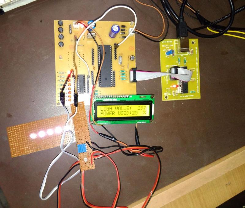 AUTO LED LIGHT INTENSITY CONTROL WITH NATURAL LIGHT 