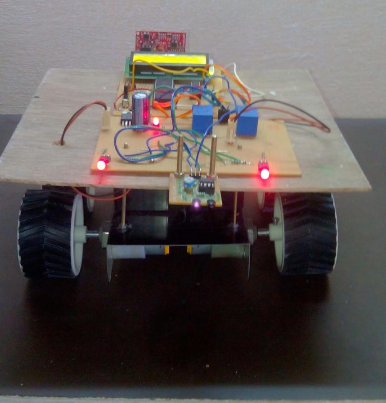 ROVER WITH OBSTACLE SENSING- DEPTH SENSING BACK LIGHT STATUS SENSING